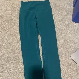 Blue Lululemon leggings. 21” inseam and size 4. Great condition.